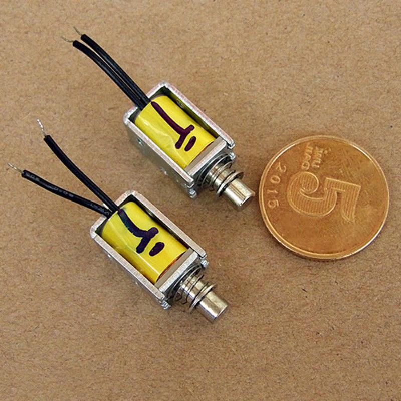 MINI 6V DC Solenoid Valve Pull Push Electromagnet Suction Rod