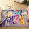 Cute M-My Little Pony-S Carpet Bathroom Anti-slip Mat Door Mat Home Decoration Mat Entrance Door Mat Scratch-resistant Door Mat
