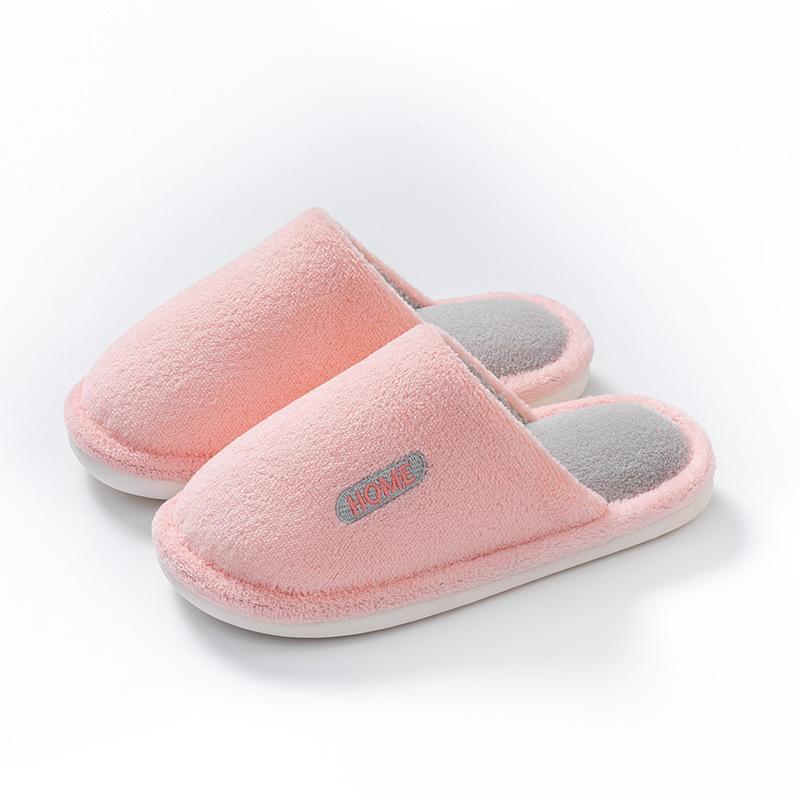 Cixi Baumwollpantoffeln Winter Frühling und Herbst Hausgebrauch Innenbereich Rutschfest Warm Paar Winter Plüsch