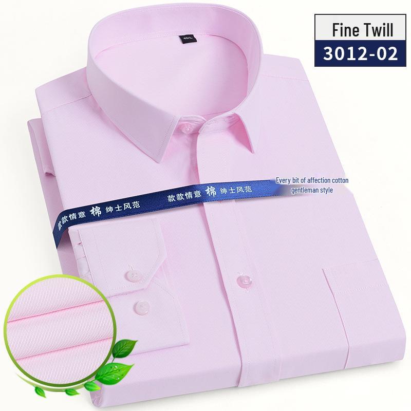 Men's Long Sleeve White Striped Professional Shirt - Ideal for Business, Casual, Interview, or Workwear (Logo Available)