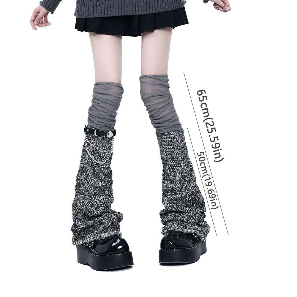 Flare Design Lace Leg Warmer Lace Trim Thigh High Socks New Y2k Socks  Japanese Style