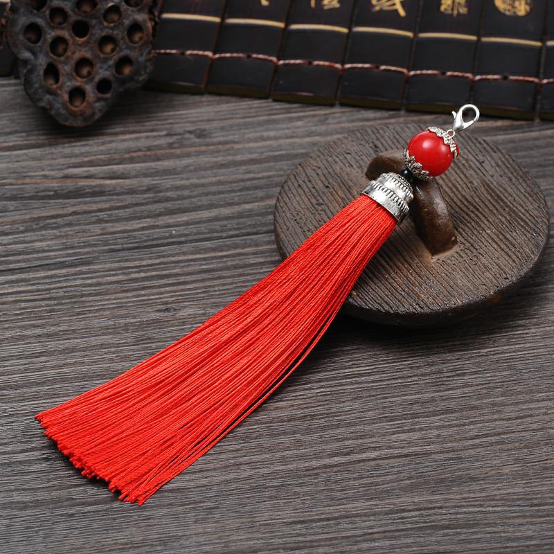 Tassel Ear With Hat Diy Handmade Ear Pendant High-End Lobster Buckle Tassel Ear Pendant