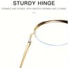 1pcs 1 Pair of New INS Style Metal Half Frame Frame Fashion Design Men and Women Same Style Anti-blue Light Glasses