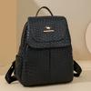 Woven Backpack Women Large Capacity Commuter Backpack Multifunctional Student Schoolbag