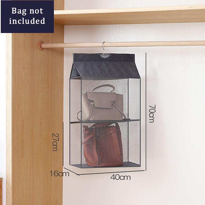 

Гардероб Шкаф Прозрачный Органайзер для хранения Подвесной Органайзер для сумок Органайзер для шкафа в спальне Пылезащитный чехол