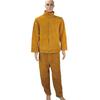 Cowhide Welding Suit: Yellow Anti-Scald, Wear-Resistant, Flame Retardant, Anti-Spatter Protective Gear