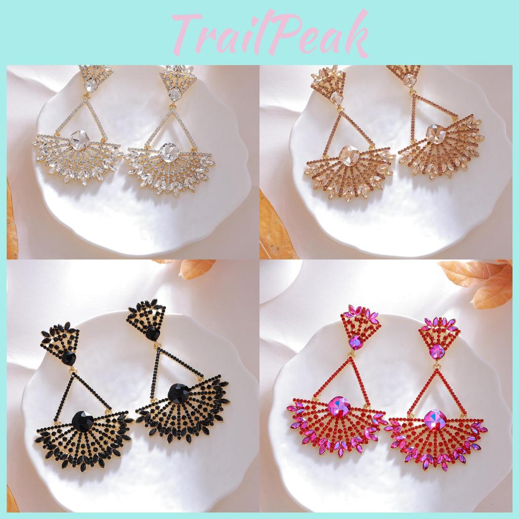 Geometric Hoop Earrings For Women With Gold Plating Retro Style Fashion Jewelry