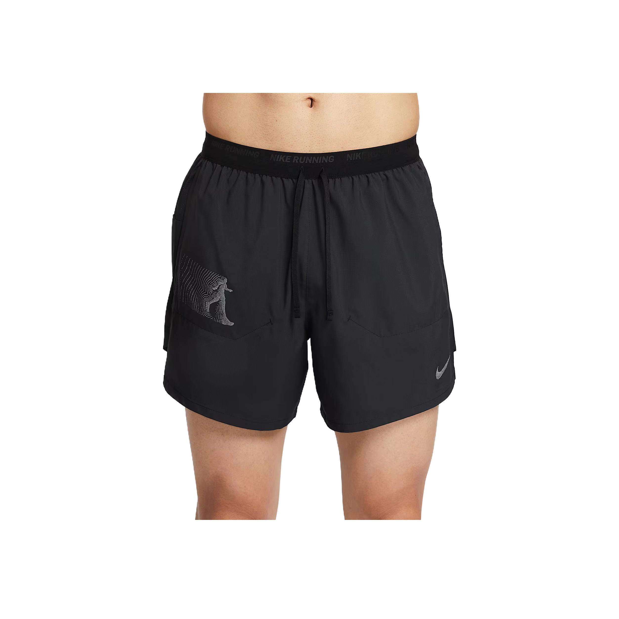 Nike FW/AW25 Stride Solid Color Comfortable Breathable Casual Running Shorts Men shorts IH2821-010 S