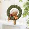 Ornament Tree Christmas Resin Vintage Bell Bow Wreath Christmas Stocking Pendant
