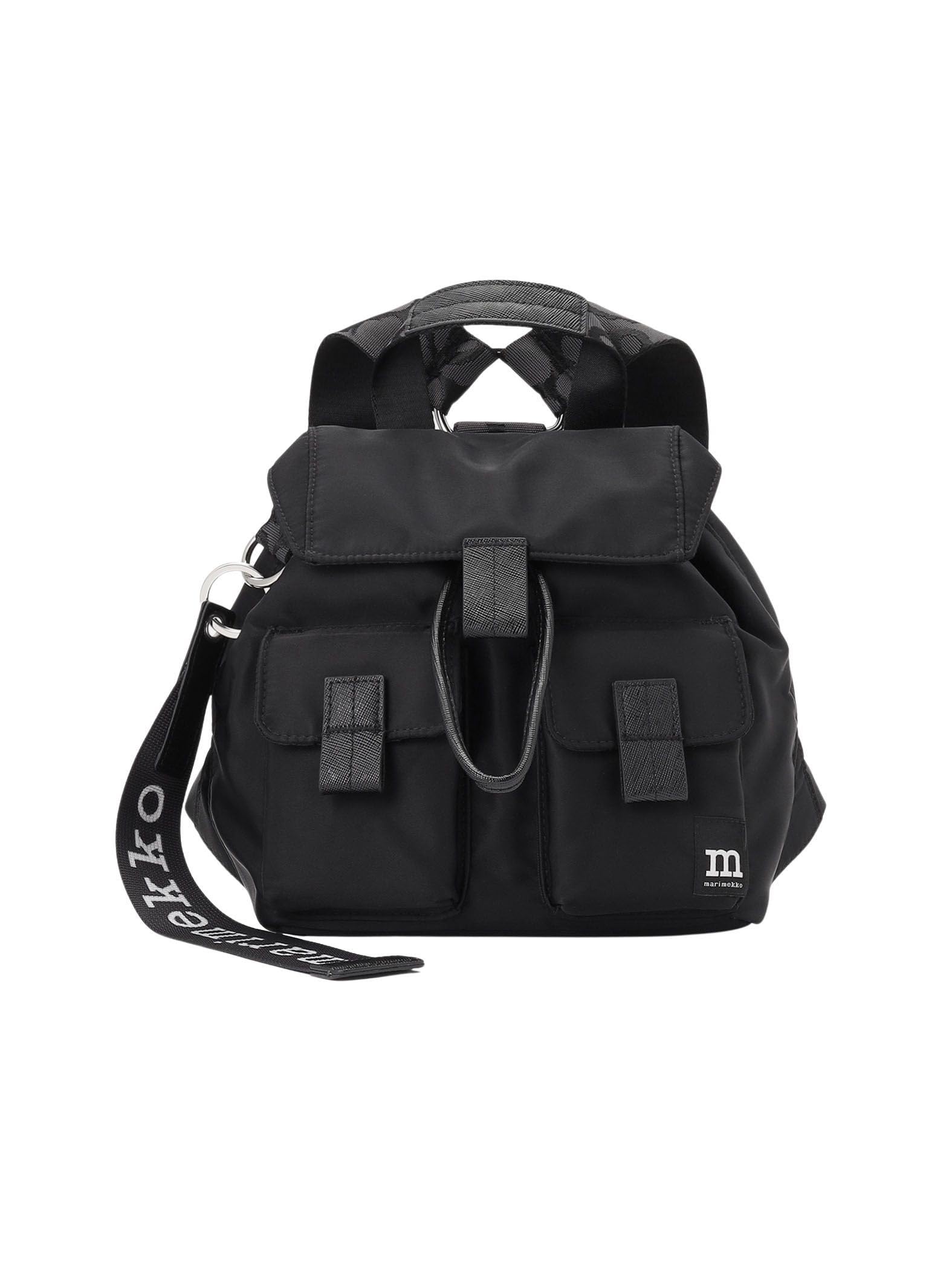 Marimekko Everything Backpack S Solid Backpack, Women s, 52152229291199, Black