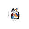 Personalized patterned cat animal brooch, cute and creative alloy drip oil badge versatile accessory cartoon decoration