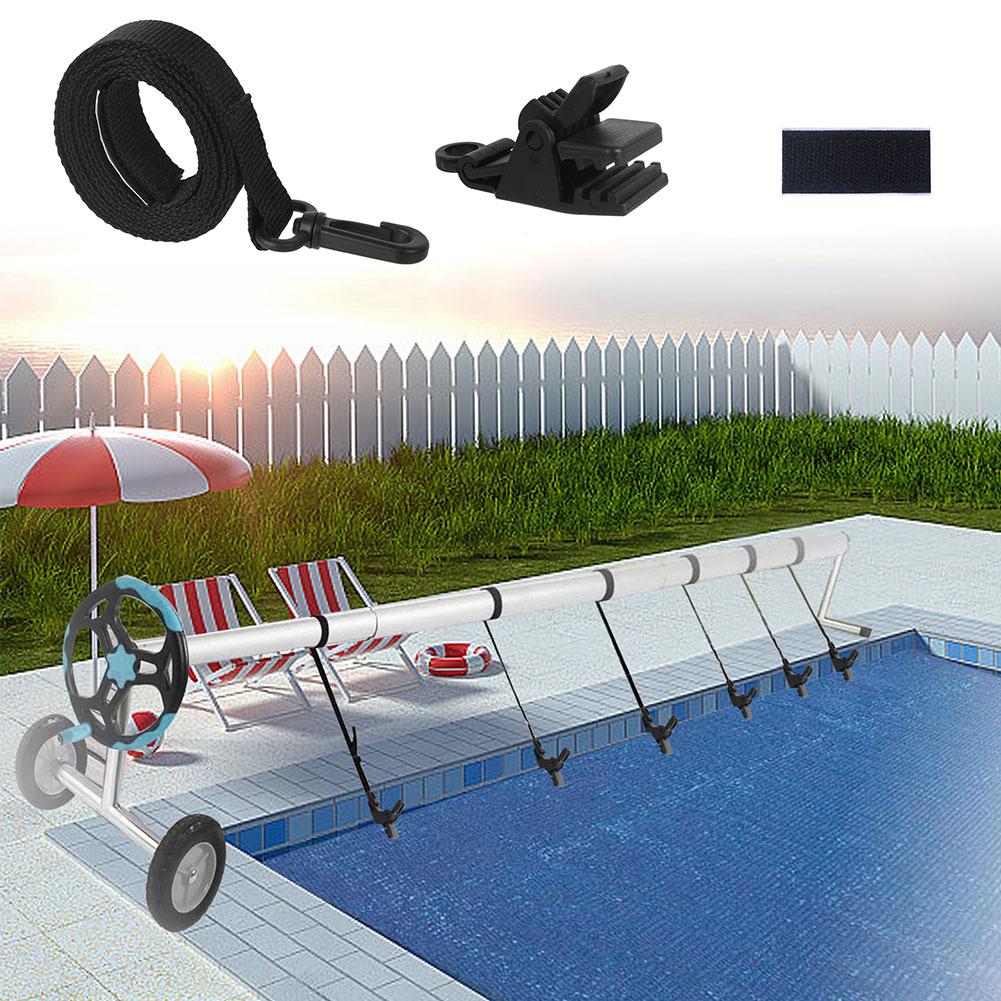 24Pcs Swimming Pool Solar Cover Straps