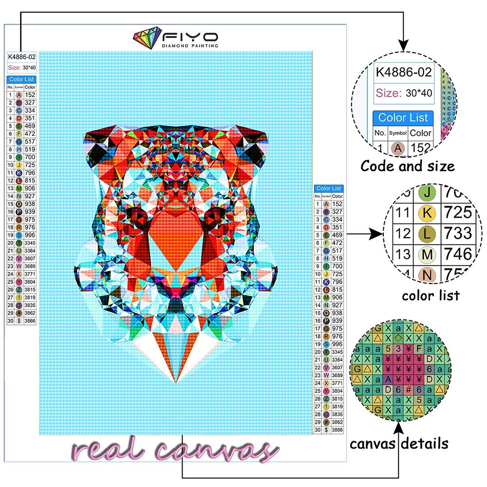 Full 5D Diy Diamond Painting Geometric Animals 5D Diamond Painting