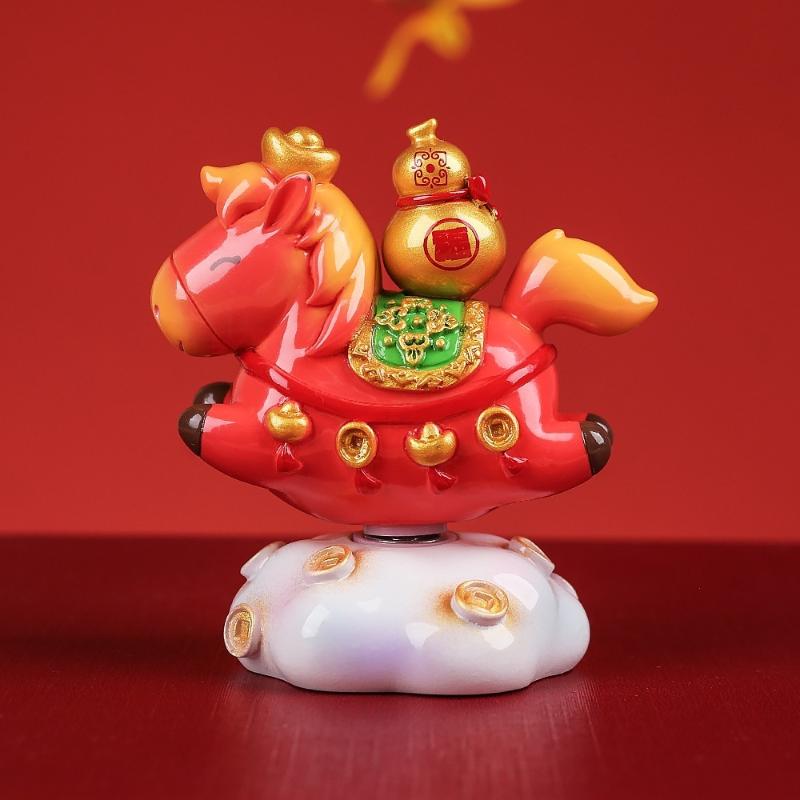2026 Horse Statue Chinese New Year Feng Shui Tabletop Ornament Mascots For Home Desktop Decoration Chinese Spring Festival Decor