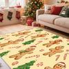 Christmas Tree Gift Carpet Living Room Decoration Yellow Snowman Lounge Rugs Soft Anti-slip Bedroom Bedside Mat Easy Cleaning