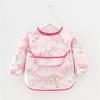 0-2Y Baby Toddler Long Sleeve Bib Cute Colorful Cartoon Printing Waterproof Smock Bib Boys Girls Burp Cloth Feeding Accessories