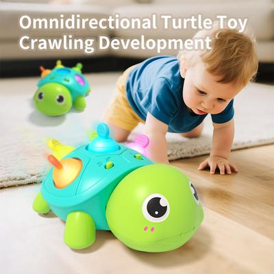 Baby Turtle Crawling Sound and Light Toy Bath Soothing Educational Toys