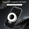 Snap On Magnetic Phone Light Portable Studio Lighting Equipment For Portrait Selfies Video Recording Dimmable Plastic Construction