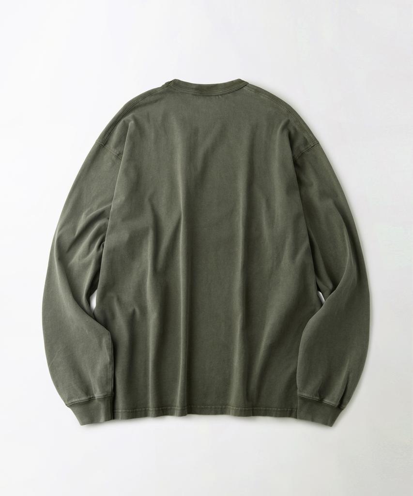 OUTSTANDING [2Pack] Vintage Washing Long Sleeve Tee_Vintage Olive/Vintage Charcoal
