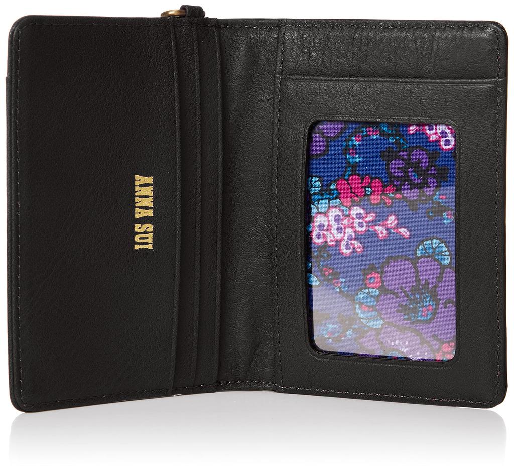 Anna Sui Serpent Pass Case, Women's, Black, Size F