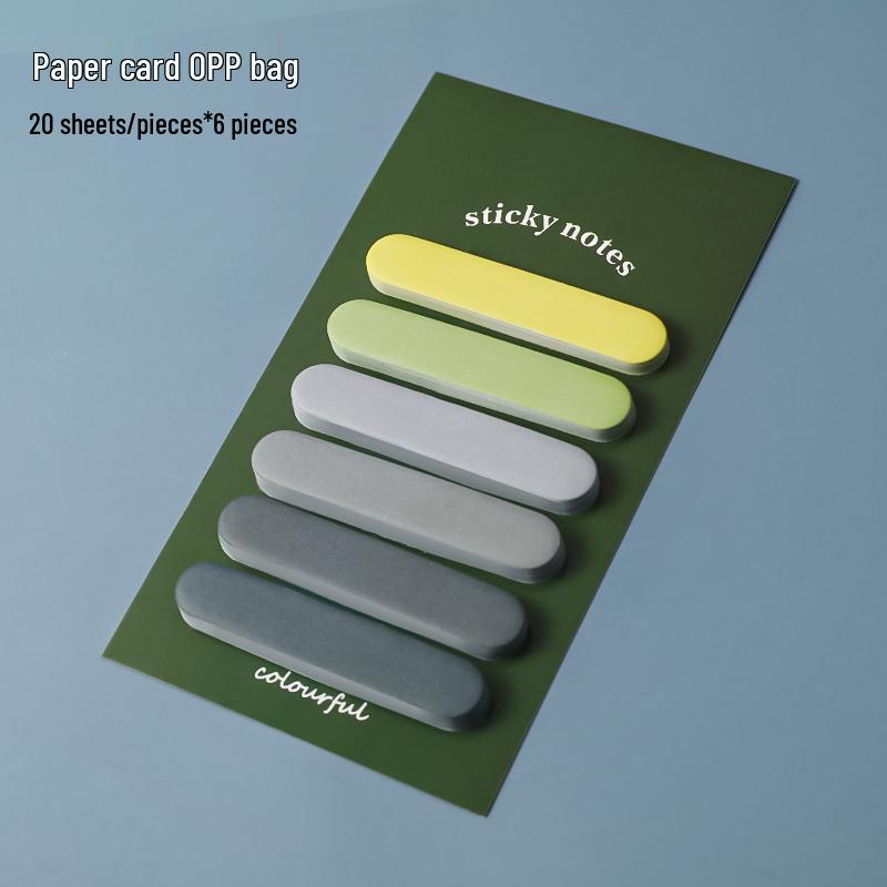 Morandi Color Writable Sticky Note Index Tabs for Students – Classification Bookmarks & Loose-leaf Indicators