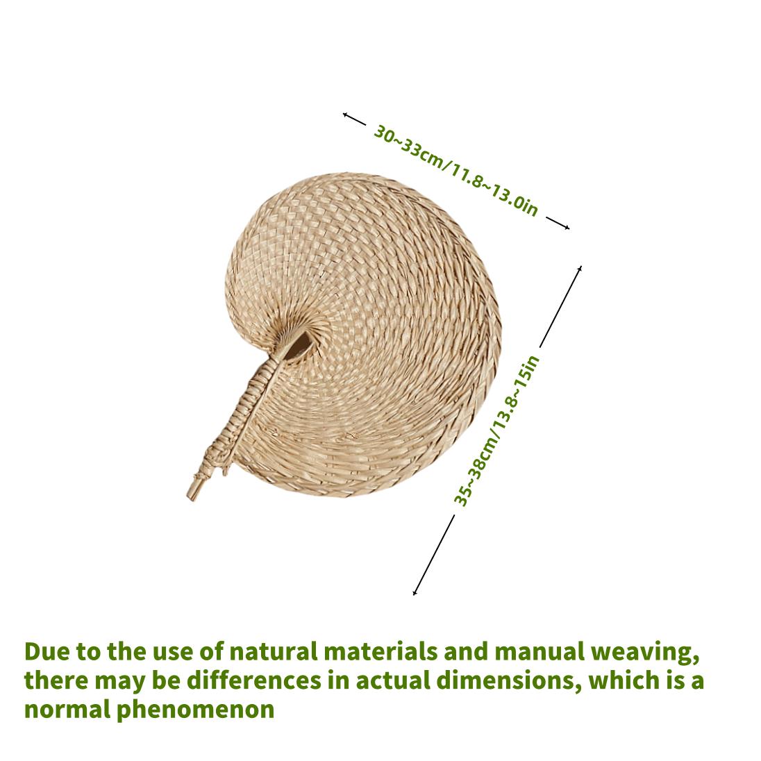 

Southeast Asian-Style Hand Fan Purely Seashell-Shaped Design, Cooling Palm Leaf Fan Wall-Hanging Decor, Photography Prop