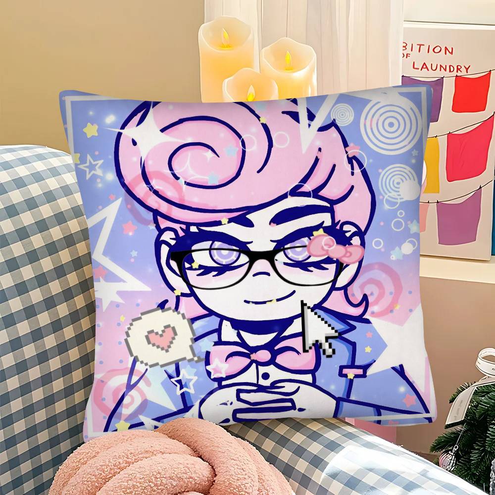

pc Blood Money Anime Pillow Case Fashion Square Pillowcase Bedroom Sofa Room Ins Decoration Leisure 40x40cm