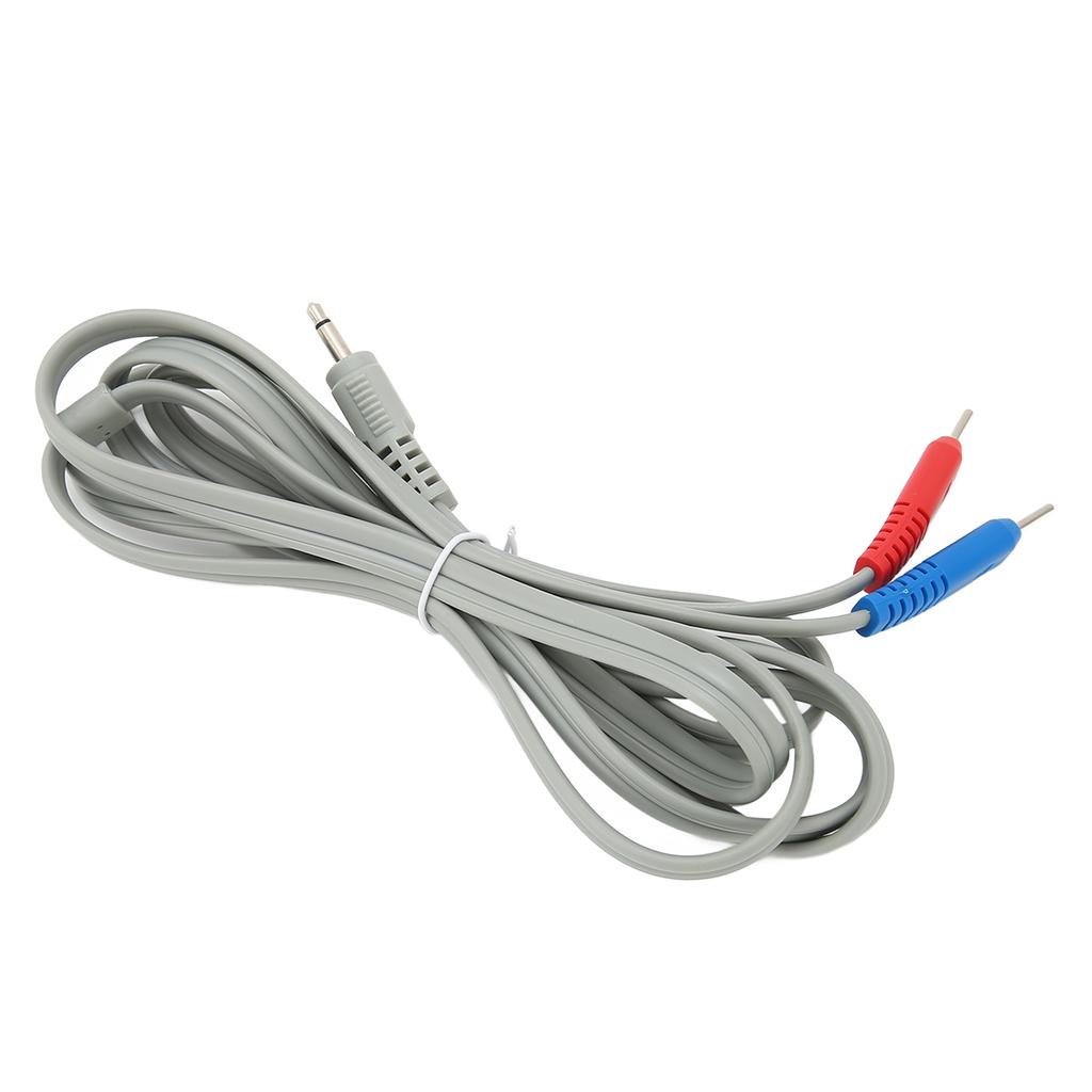 Massage Machine Electrode Lead Wires 2 In 1 Pin Socket Contact Electrode Lead Cable for TENS Machine