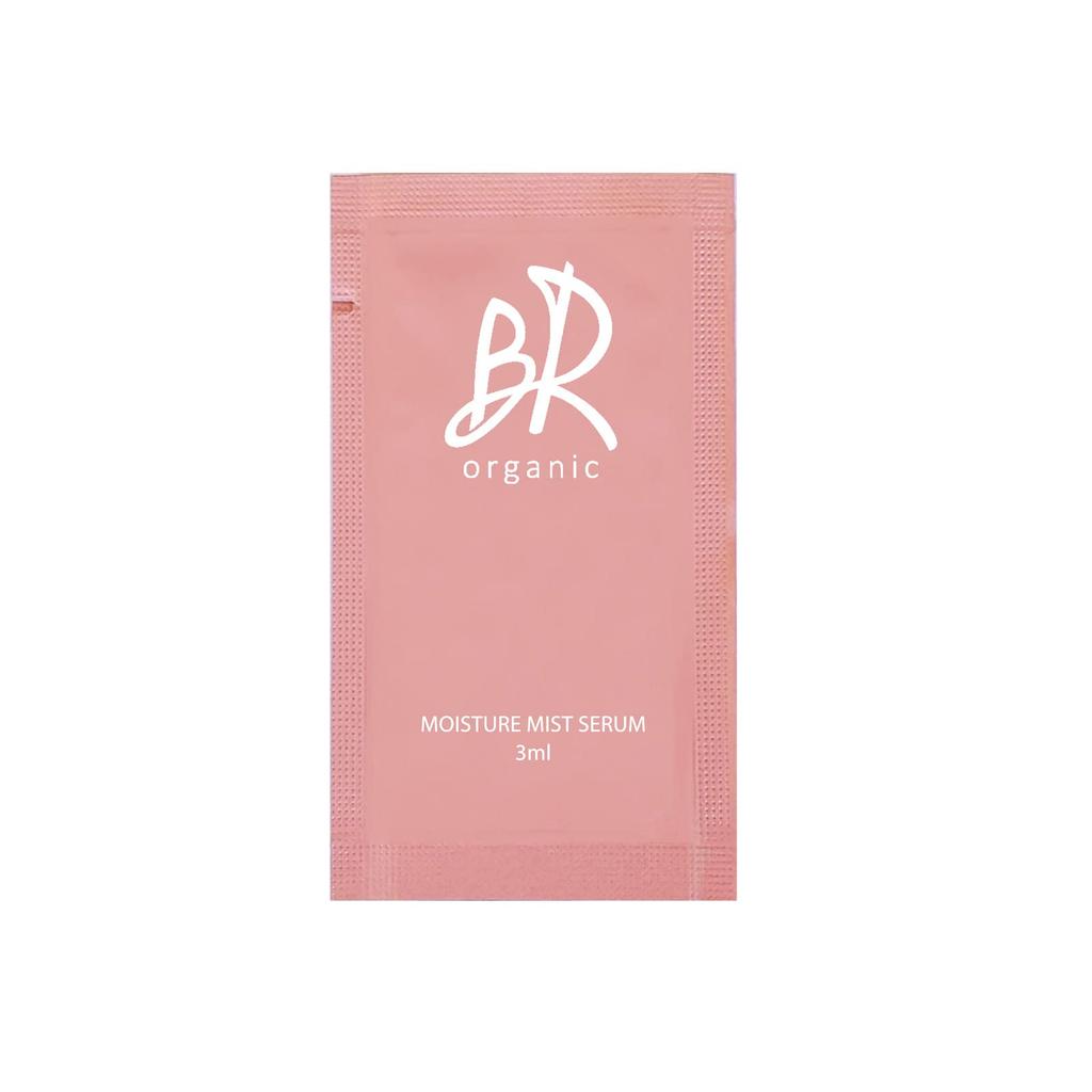 BR Organic Mist Made in with 40 Natural Including Vitamin Stem Hyaluronic and in a Trial Pouch Serum, 3ml, Moisturizing, Japan, Ingredients, C, Cells,