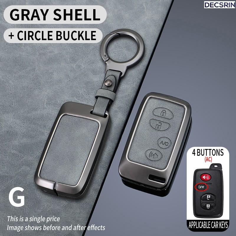 2/3/4 Buttons Car Key Case Cover Shell Fob for Toyota Prius 30 Alpha Aqua Land Cruiser Auris for Lexus LC 200 Car Accessories