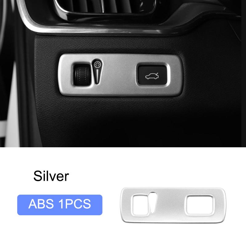 For volvo XC40 C40 EX40 2019-2025 Car Styling Interior Accessories Central Console Decoration Frame Cover Trim Silver Sticker