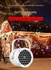 LED Snowflake Projector Lamp with Rotating USB Film Patterns - Christmas Atmosphere Decoration Light