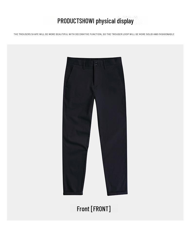 Men's 2023 Spring/Autumn Loose Straight Cotton Casual Trousers - Trendy Korean All-Match Style