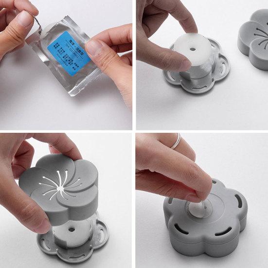 Flower Shape Home Toilet Wardrobe Eliminate Odors Air Fresh Aromatherapy Box Sale Goods