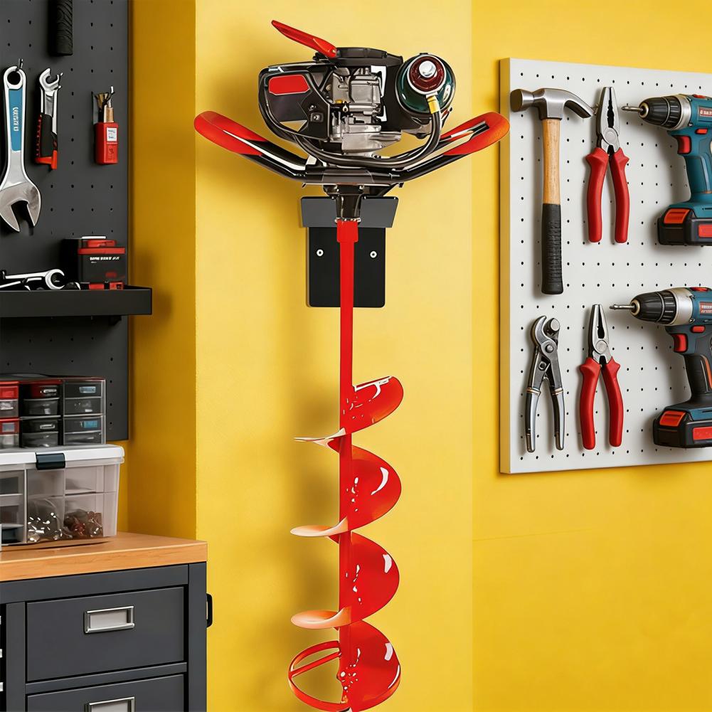 Ice Auger Wall Mount Ice Fishing Auger Holder Auger Storage Bracket with Expansion Screws for Easy Assembly And Secure Storage