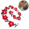 Christmas Fairy Garland Light String LED Decorative Flower Lamp 2 Modes Battery Operated Romantic for Party Escalator Decoration