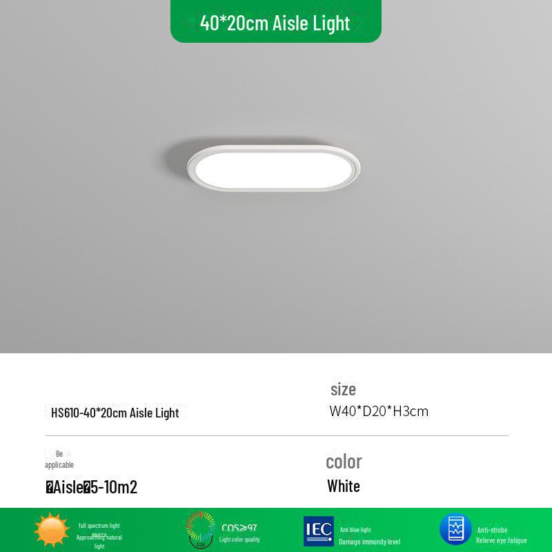 High-End Ultra-Thin Full Spectrum Round Ceiling Lamp for Living Room, Hall & Bedroom