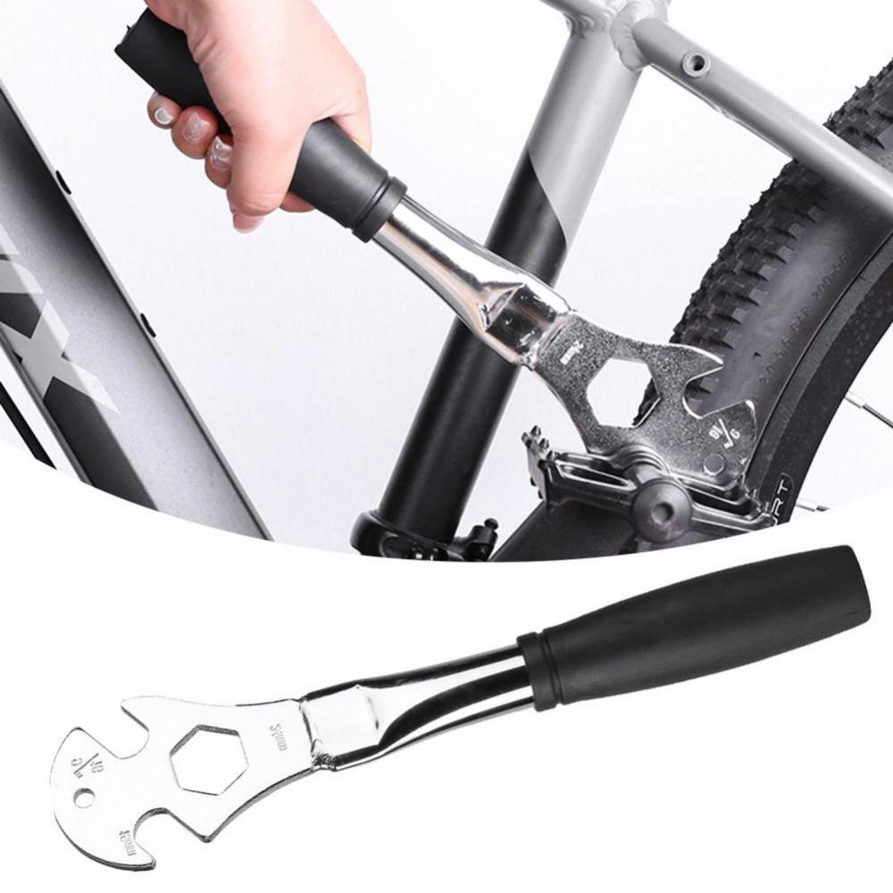 Anti-slip Bike Pedal Wrench Extra Long Handle Pedal Install Remover Spanner  Scooter Bike