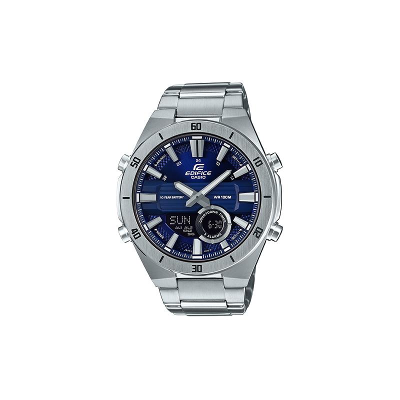 Casio CASIOEDIFICE series fashionable blue dial waterproof quartz watch Japanese and Korean watch men s watch quartz movement stainless ERA-110D-2A синий