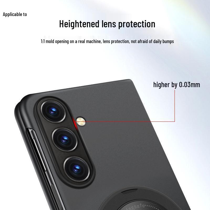 Samsung Z Fold7 Case: Foldable Screen 360° Rotating Magnetic Stand, Flip Cover, Anti-Fall Protection