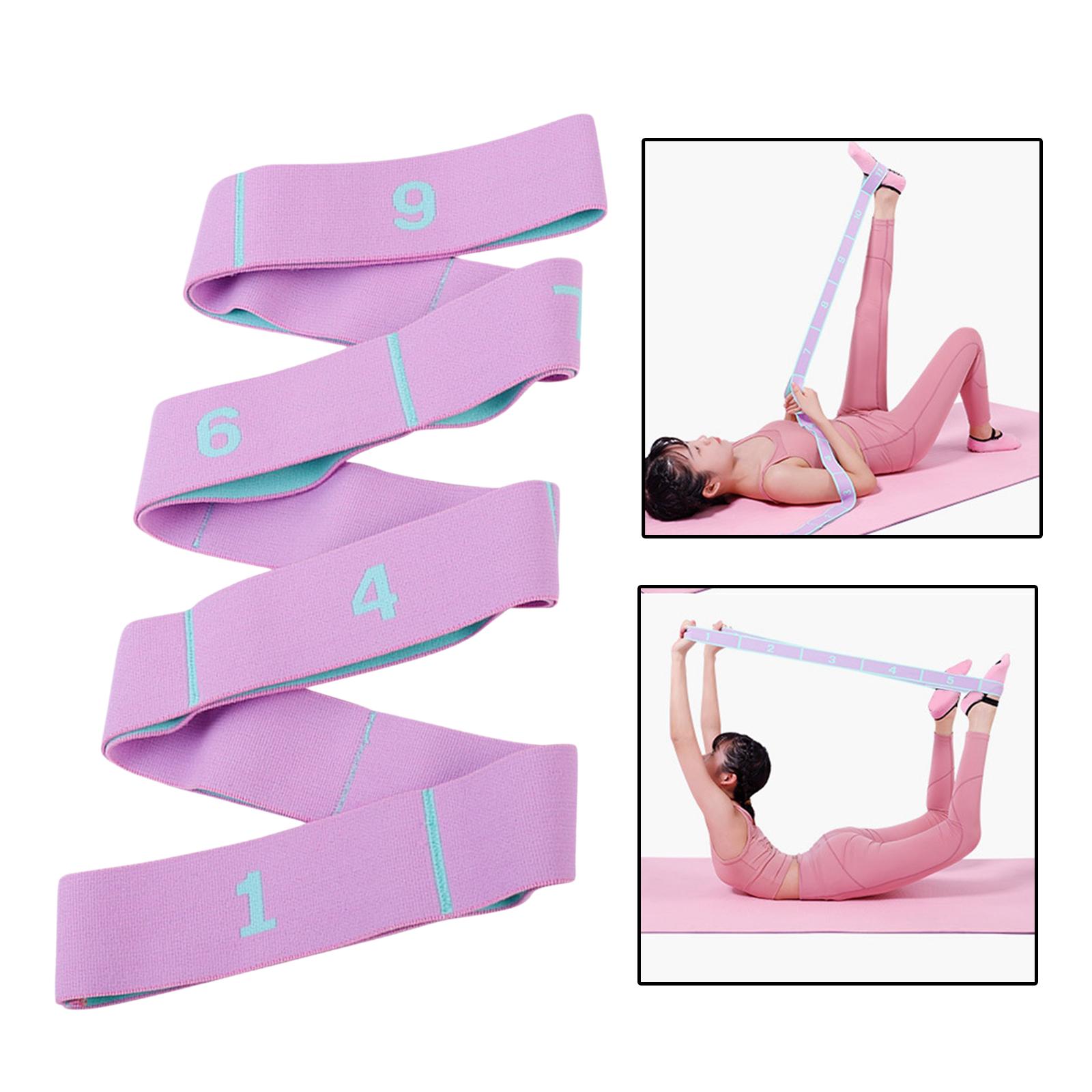 Flexible Yoga Strap Stretch Elastic Exercise Gym Multi Loop Resistance Band for