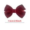 Retro Velvet Bow Hair Clip - Elegant Velvet Fabric Accessory for Girls
