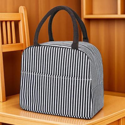 Functional Pattern Cooler Lunch Box Portable Insulated Canvas Thermal Food Picnic Bags for Women Kids