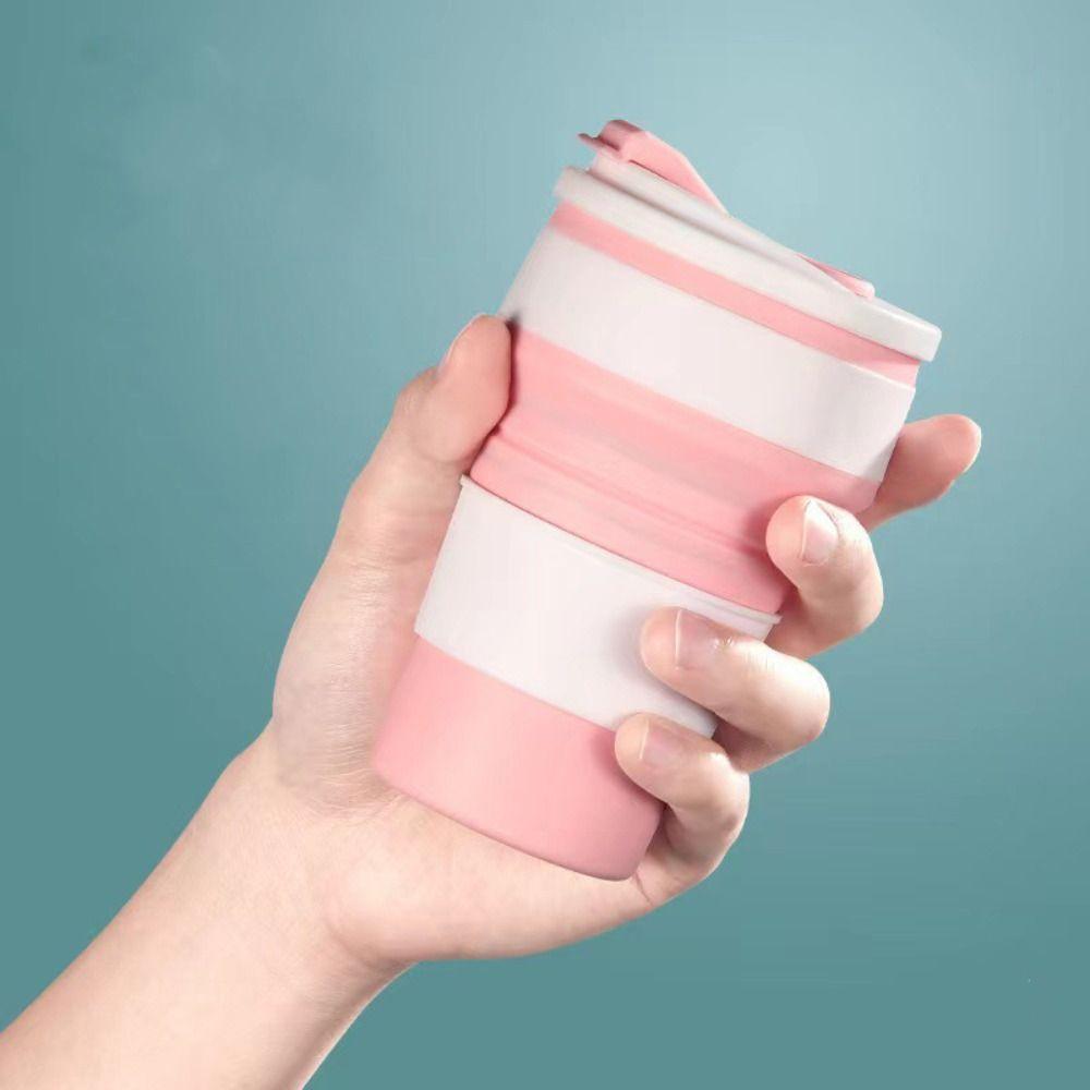 Multifunctional Sport Mug Silicone Water Bottle Drinkware Folding Water Cup  Coffee