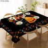 [JIT] 1pc Soft, fashionable and beautiful 2D flat tablecloth with traditional Mexican embroidery, yzb