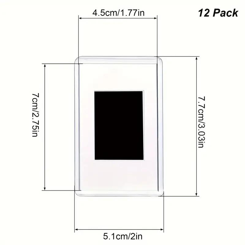 12/20Pcs Blank Photo Frame, Insert Fridge Magnets, Mini Magnetic Refrigerator Photo Picture Frames, 2x3.03 In