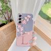 English Letter Flower Soft Clear Silicone Case For Samsung A35 A34 A55 A15 M35 M34 M14 M13 M15 S24 S23 S22 S21 S20 Camera Protective Shockproof Cover