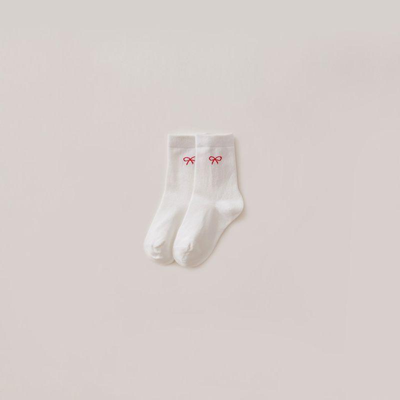 Mark Jenny Girls  All-Season Bow Mid-Calf Socks Baby Socks 2025 New Model 551898