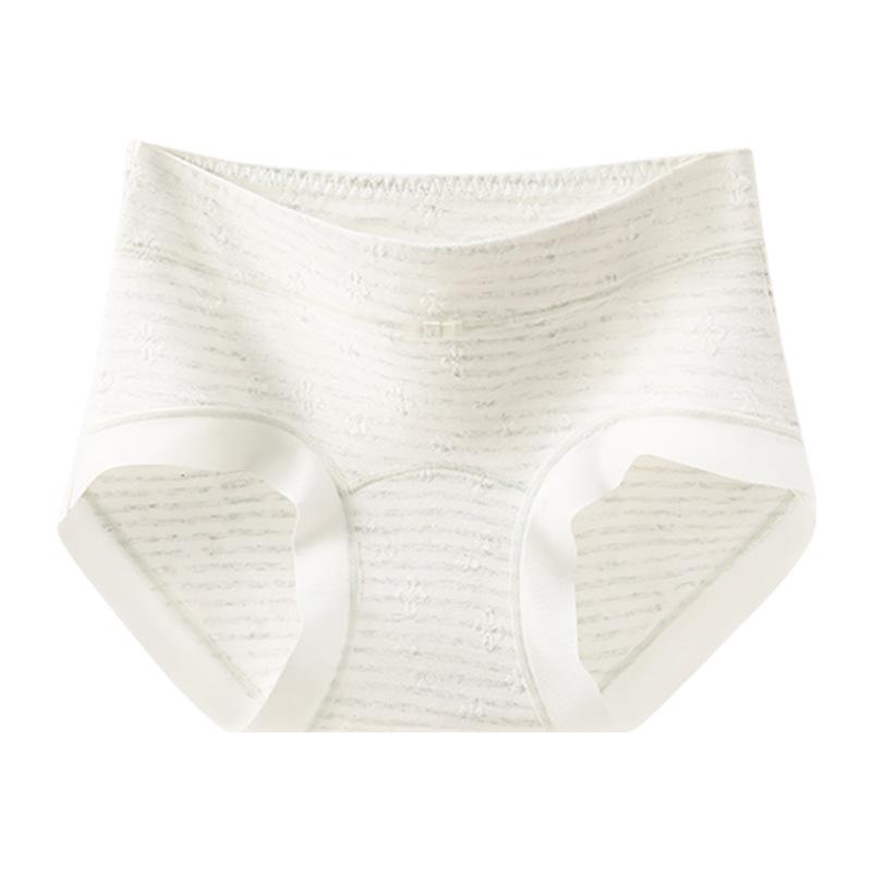 Lady Spring Jacquard Cotton 10A Antibacterial Extension Crotch No Trace Breathable Briefs