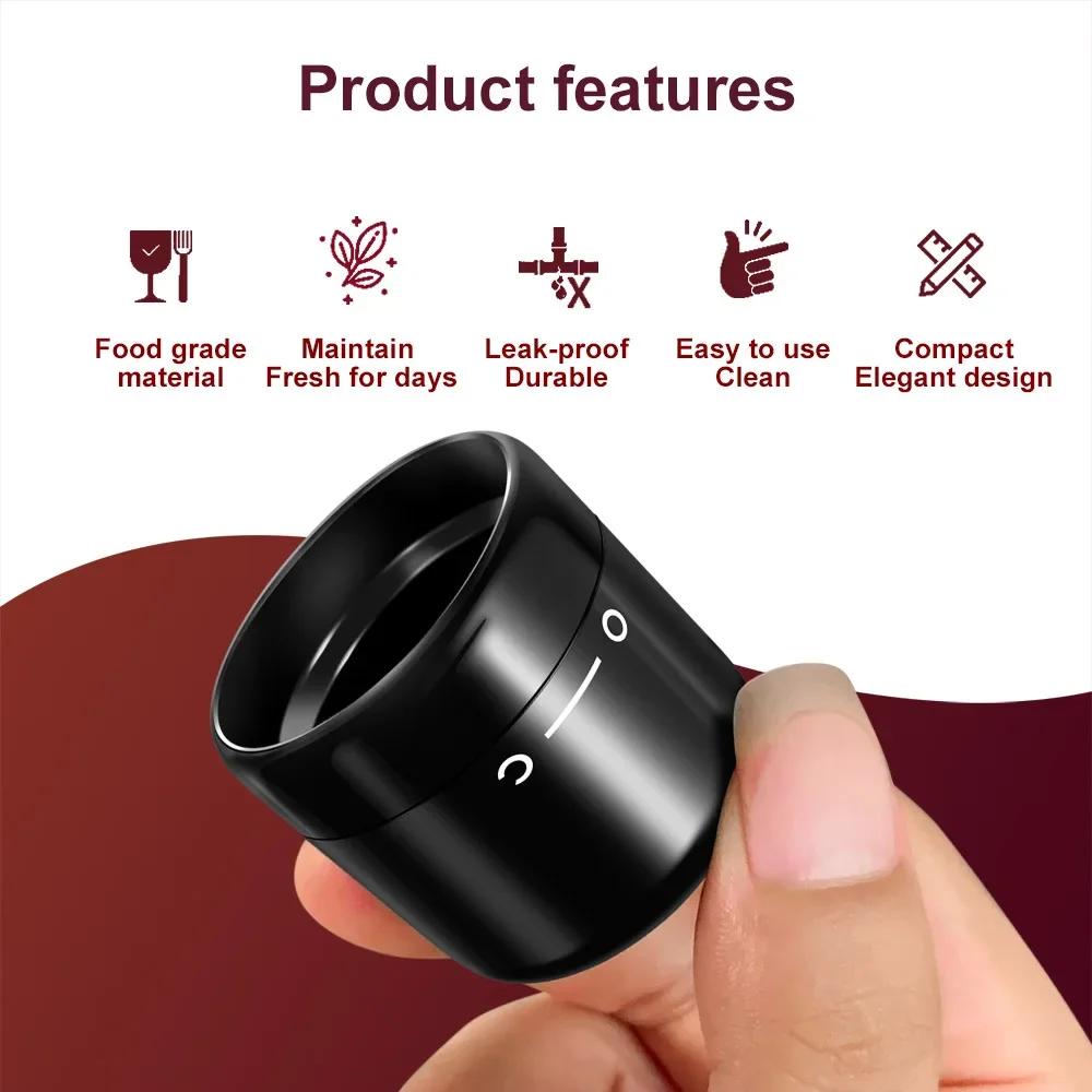 Mini Vacuum Wine Bottle Stopper Reusable Household Sealed Red Wine Bottle Stopper Champagne Bottle Stopper Bar Accessories